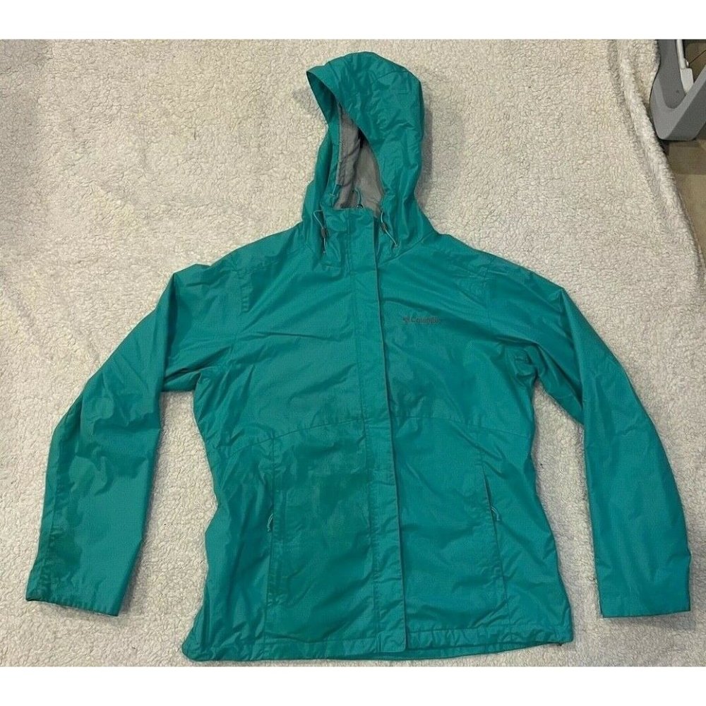 Columbia | Blue-Teal Windbreaker Interchange Jacket | Size Large
